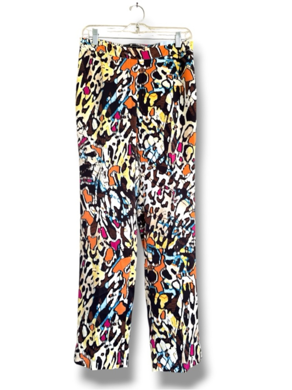 NWT Chico’s Silky Bright Animal Print Wide Leg Pull-On Pants Size 00 (US XS(2) - Picture 2 of 12